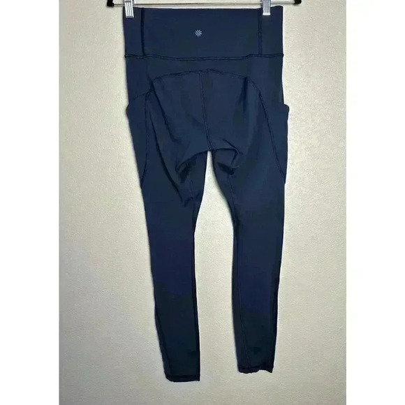 Athleta Women's Size Small Up For Anything 7/8 Leggings Navy Blue EUC - Picture 5 of 9